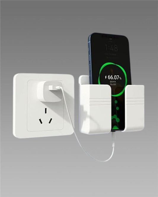 Wall Mounted Mobile Holder With Adhesive Strips& Charging Holder (Buy 1 Get 2 free)